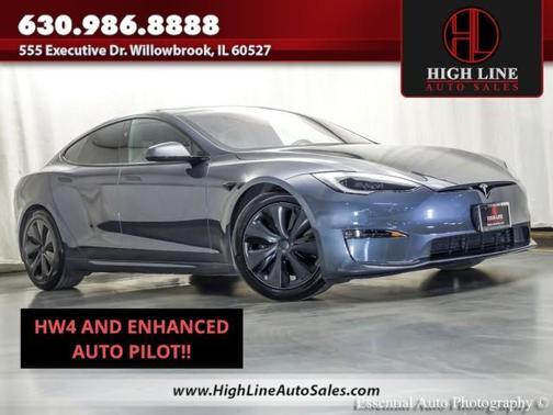 Midnight Silver Metallic 2023 Tesla Model S HW4 ENHANCED AUTOPILOT