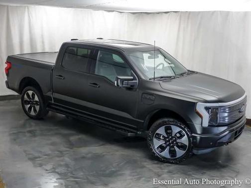 Matte Black 2023 Ford F-150 Lightning Platinum