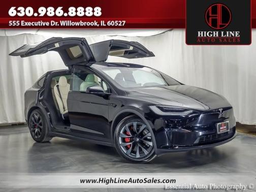 Black 2023 Tesla Model X Plaid