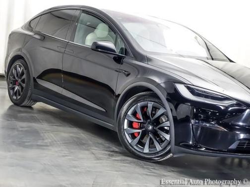 Black 2023 Tesla Model X Plaid