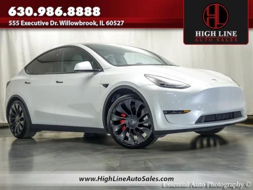 Pearl White Multi 2023 Tesla Model Y Performance