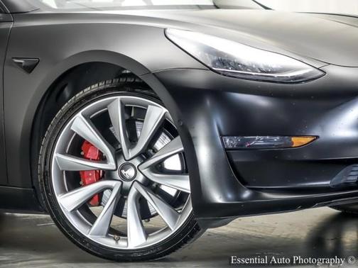 Matte Black 2019 Tesla Model 3 Performance