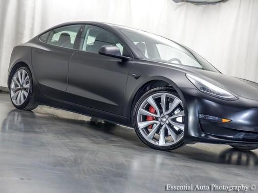 Matte Black 2019 Tesla Model 3 Performance