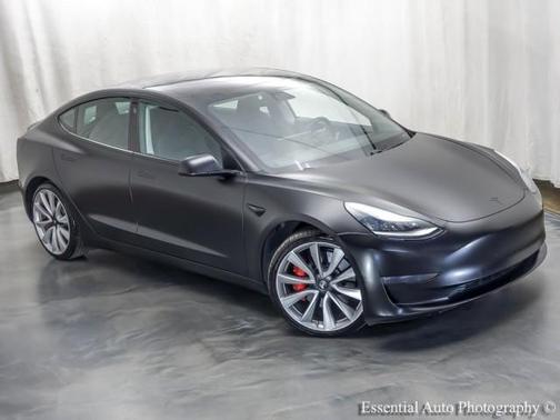 Matte Black 2019 Tesla Model 3 Performance