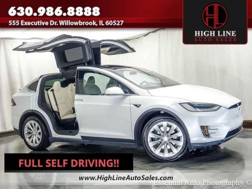 Pearl White Multi 2020 Tesla Model X Long Range Plus