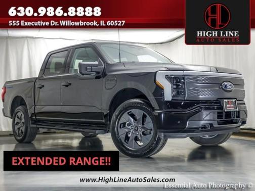 Agate Black Metallic 2023 Ford F-150 Lightning XLT