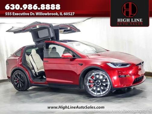 Ultra Red 2023 Tesla Model X Plaid