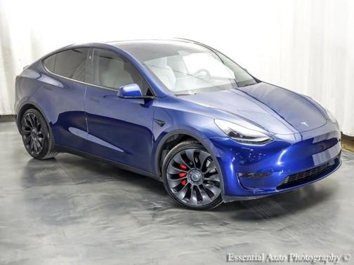 Deep Blue Metallic 2023 Tesla Model Y Performance