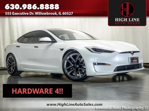 Pearl White Multi 2023 Tesla Model S HW4