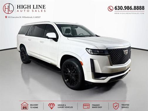 Crystal White Tri-Coat 2021 Cadillac Escalade ESV Premium Luxury