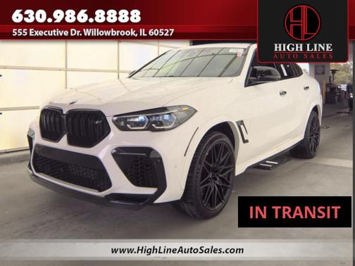 White 2022 BMW X6 M Base