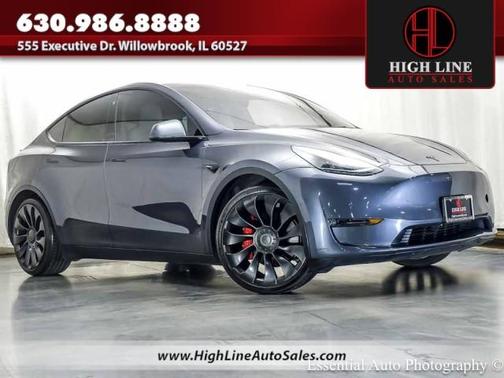 Midnight Silver Metallic 2022 Tesla Model Y Performance