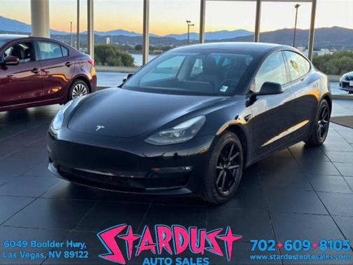 Solid Black 2021 Tesla Model 3 Long Range