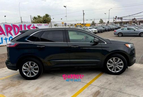 Forged Green Metallic 2023 Ford Edge Titanium