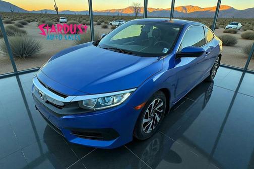 Aegean Blue Metallic 2017 Honda Civic LX