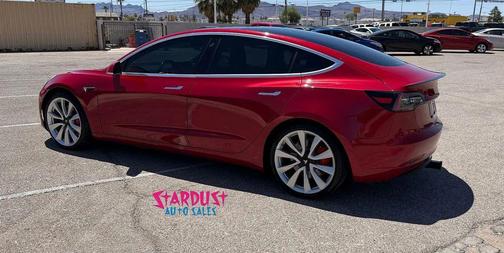 Red Multi-Coat 2018 Tesla Model 3 Performance