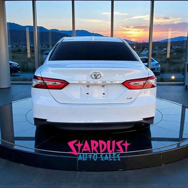 Super White 2019 Toyota Camry LE