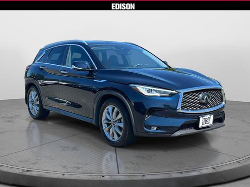 Hermosa Blue 2021 INFINITI QX50 LUXE AWD