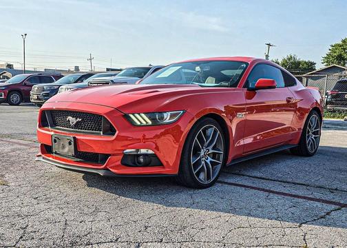 Competition Orange 2016 Ford Mustang GT Premium