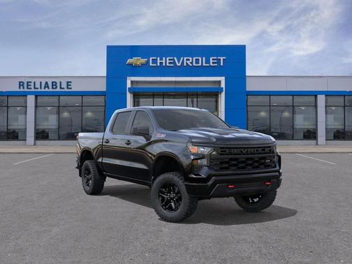 Black 2026 Chevrolet Silverado 1500 Custom Trail Boss