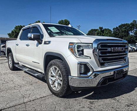 White Frost Tricoat 2021 GMC Sierra 1500 SLT