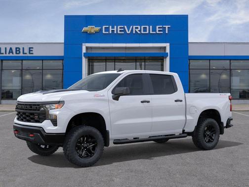 Summit White 2026 Chevrolet Silverado 1500 Custom Trail Boss