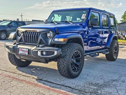 Ocean Blue Metallic Clearcoat 2020 Jeep Wrangler Unlimited Sahara