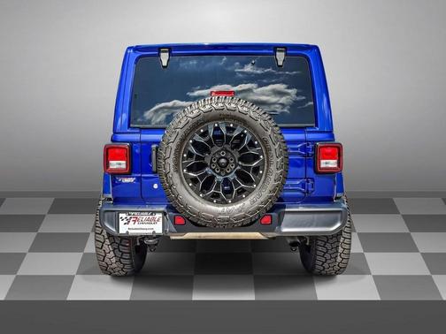 Ocean Blue Metallic Clearcoat 2020 Jeep Wrangler Unlimited Sahara