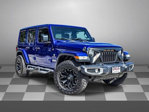 Ocean Blue Metallic Clearcoat 2020 Jeep Wrangler Unlimited Sahara