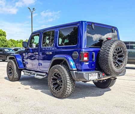 Ocean Blue Metallic Clearcoat 2020 Jeep Wrangler Unlimited Sahara
