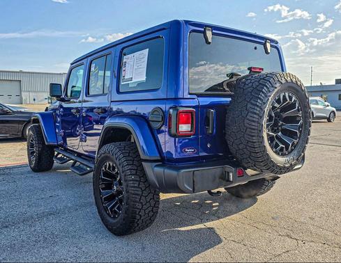 Ocean Blue Metallic Clearcoat 2020 Jeep Wrangler Unlimited Sahara