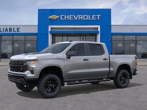 Sterling Gray Metallic 2026 Chevrolet Silverado 1500 Custom Trail Boss