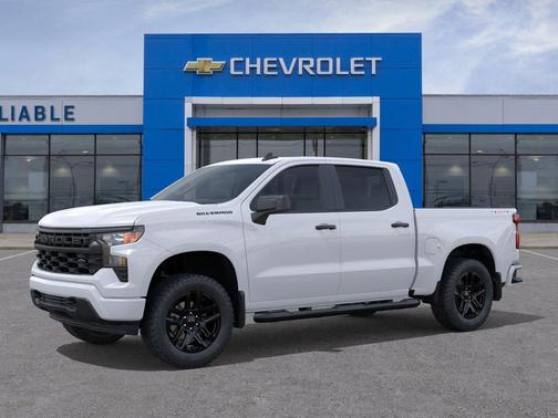 Summit White 2026 Chevrolet Silverado 1500 Custom