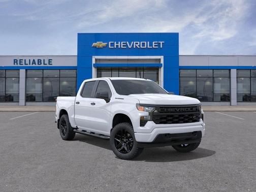 Summit White 2026 Chevrolet Silverado 1500 Custom