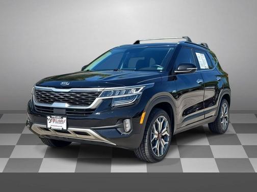 Cherry Black 2021 Kia Seltos SX Turbo
