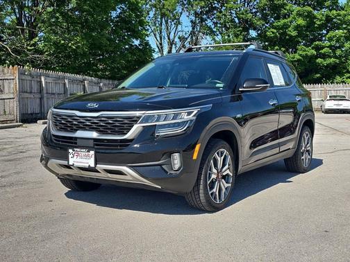 Cherry Black 2021 Kia Seltos SX Turbo