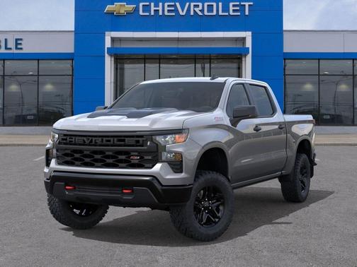 Sterling Gray Metallic 2026 Chevrolet Silverado 1500 Custom Trail Boss