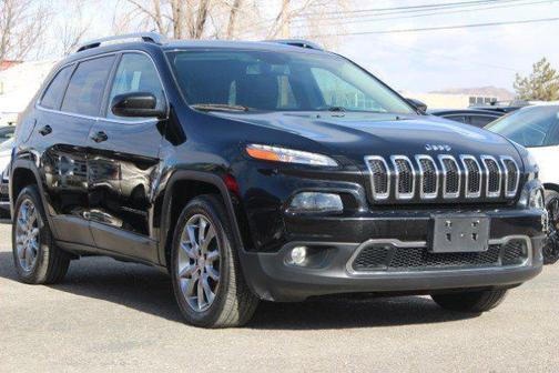 Diamond Black Crystal Pearlcoat 2018 Jeep Cherokee Limited SUV