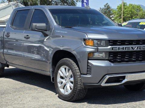 Satin Steel Metallic 2021 Chevrolet Silverado 1500 4WD Crew Cab 147" Custom