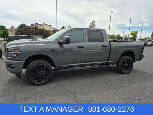 Ceramic Gray Clearcoat 2026 RAM 2500 Black Express Crew Cab 4x4 6'4' Box