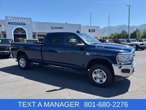 Patriot Blue Pearlcoat 2024 RAM 3500 Tradesman Crew Cab 4x4 8' Box
