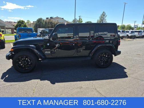Black Clearcoat 2023 Jeep Wrangler 4xe Sahara