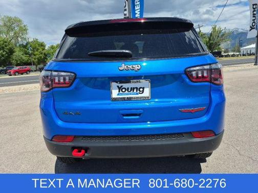 Hydro Blue Pearlcoat 2026 Jeep Compass Trailhawk
