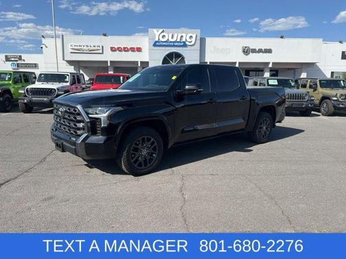 Midnight Black Metallic 2023 Toyota Tundra Platinum