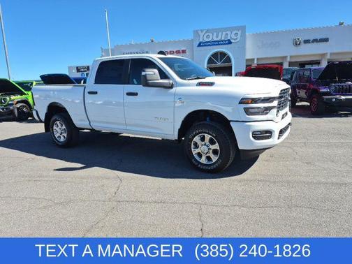 Bright White Clearcoat 2026 RAM 2500 Big Horn Crew Cab 4x4 6'4' Box