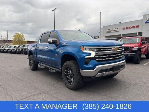 Glacier Blue Metallic 2022 Chevrolet Silverado 1500 LTZ