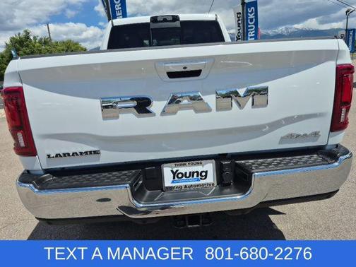 Bright White Clearcoat 2026 RAM 3500 Laramie Crew Cab 4x4 6'4' Box