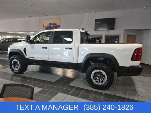 Bright White Clearcoat 2026 RAM 1500 RHO Crew Cab 4x4 5'7' Box