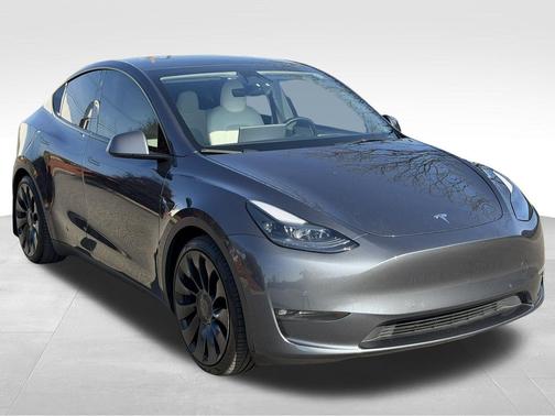 Gray 2023 Tesla Model Y Performance Dual Motor All-Wheel Drive