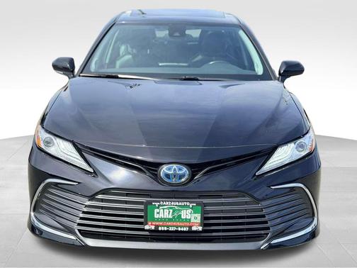 Midnight Black Metallic 2021 Toyota Camry Hybrid XLE